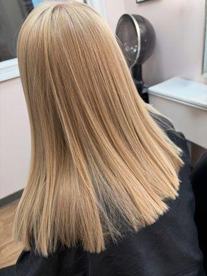 Keratin smoothing treatment