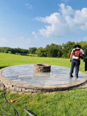 Custom designed fire pit