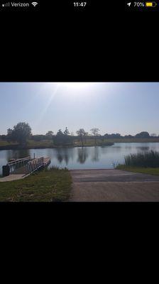 Boat dock near the trails & playground