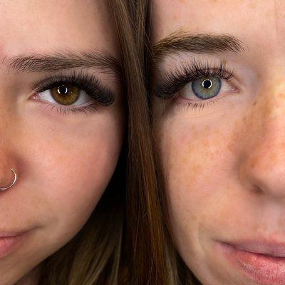 Eyelash extensions as natural or as bold as you desire!