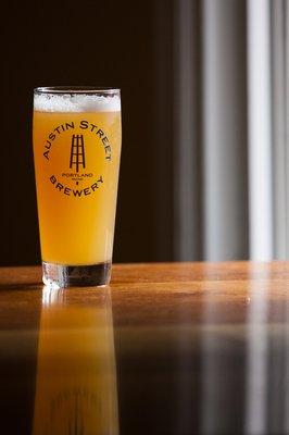 Pint glass design for Austin Street Brewery