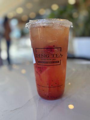 Mango dragonfruit refresher