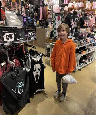 My son Bryden school shopping in 2023