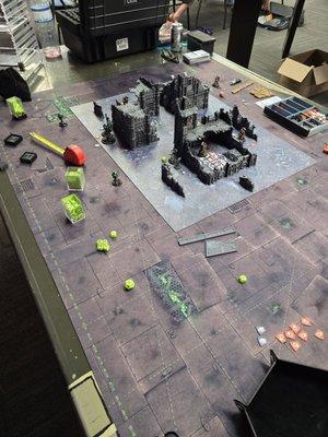 First game of kill team, setup a game with another player because this store fosters a friendly community of gamers.