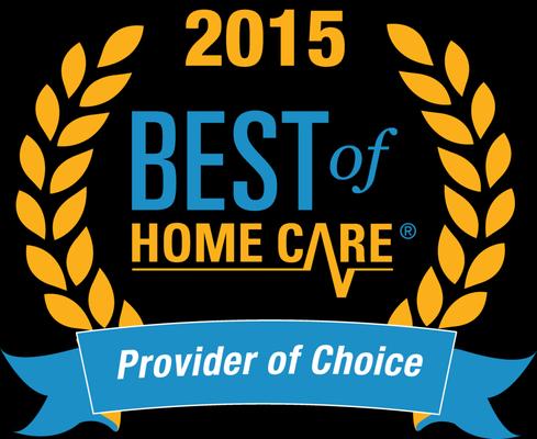 2015 Best of Home Care Provider of Choice