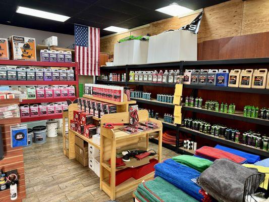 Product supplies for car detailing