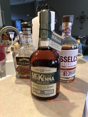 Bourbons and Tennessee whiskey from CJ's