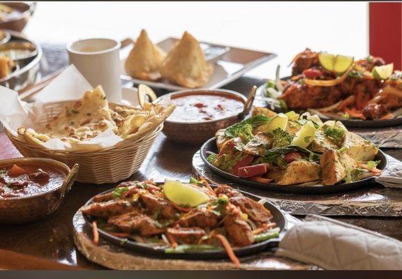 Girlic Naan.tandoori chicken