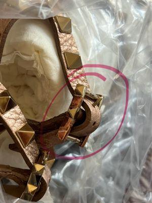 Before / Gold plating from Valentinos came off.