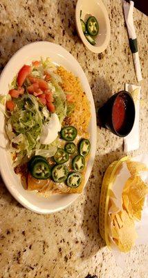 Beef enchilada's