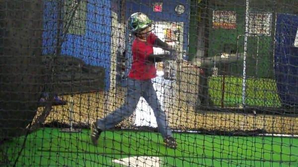 Line Drive Indoor Batting