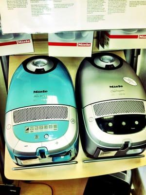 Great colors! Miele, made in Germany. We all know everything made in Germany is best! Haha.