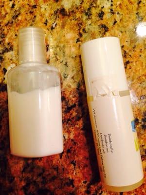 I was given lotion and shampoo that was already open.