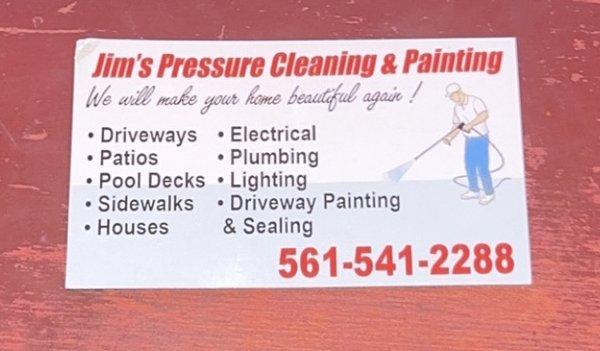 Jim's Pressure Cleaning