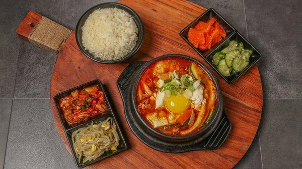 soft tofu soup, soon tofu