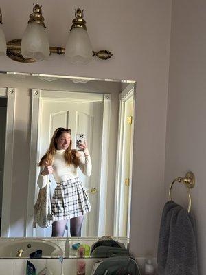 Turtleneck from sweet life (and maybe the skirt too but I can't remember)