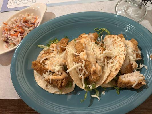 Fish tacos w/tropical cole slaw 10.12.2025