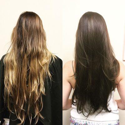 From my latest appointment, back to natural dark!