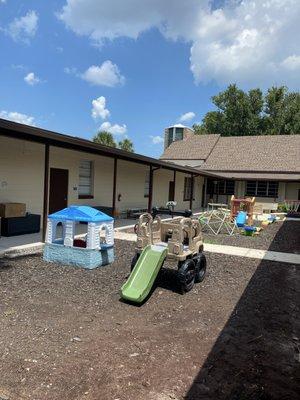 7" gutters installed on church/school