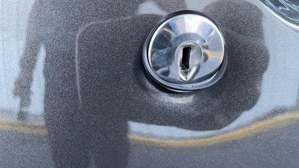 My car how I find it when left the gym