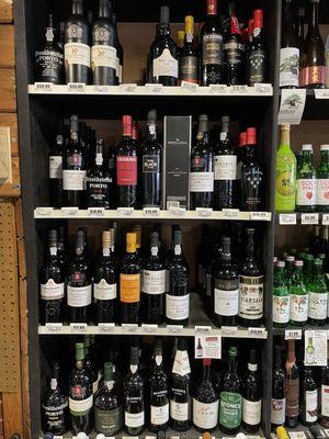 Good port wine selection