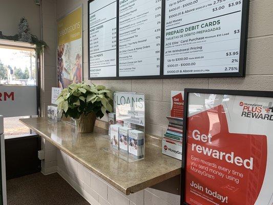 WIRE TRANSFERS BANKING LOANS DEBIT CARDS CHECK CASHING