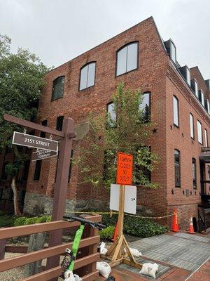 View coming up from the Potomac