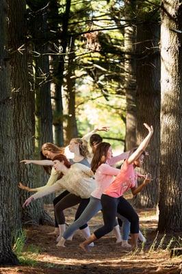 People Dancing in the woods... photo by Edda Photography
