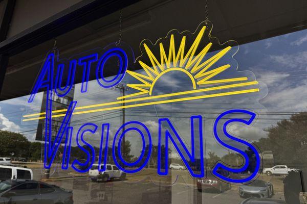 Our new Auto Visions sign!
