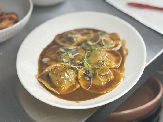 Short rib ravioli