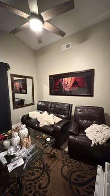 installation of a painting