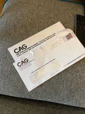 This is what the fake letter looks like, as the others posted here on yelp.