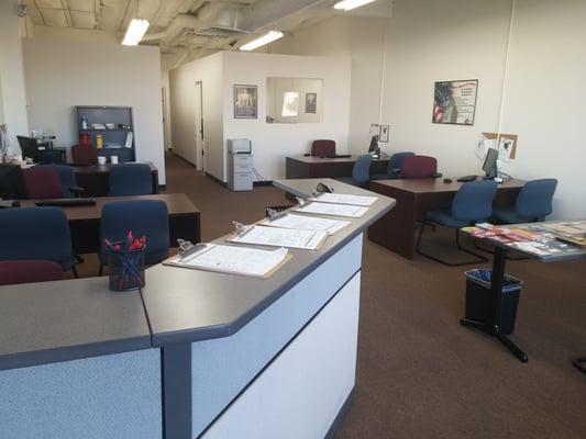 View of the office from the front desk.