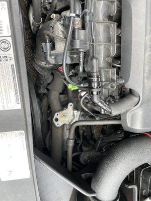 Left hanging around in engine