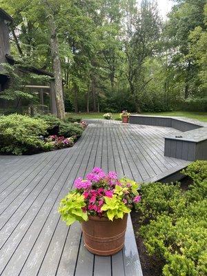 New Deck with seating area