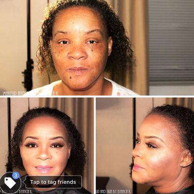 soft glam for this client