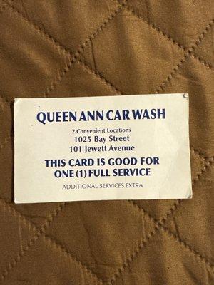 Queen Ann Car Wash