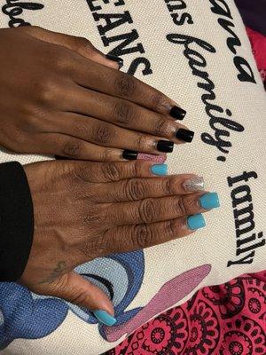 My daughter and I got our full set done by Halley and Ben