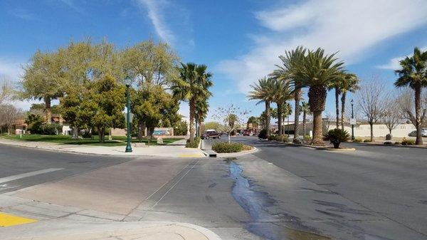 Sun Dial Park and Downtown Boulder City, Nevada.