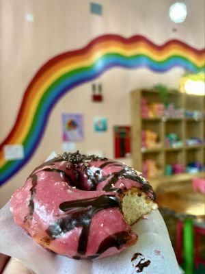 Chocolate Raspberry Donut