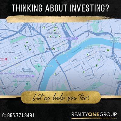 Thinking about investing? Call us today! 865.771.3491