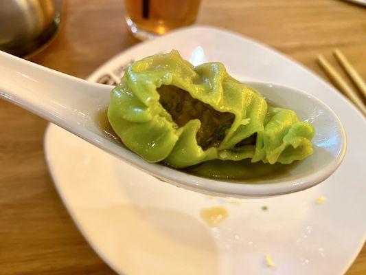 Pork, Shrimp, and Spinach Dumpling