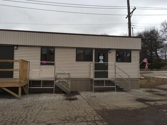 Outside temporary location