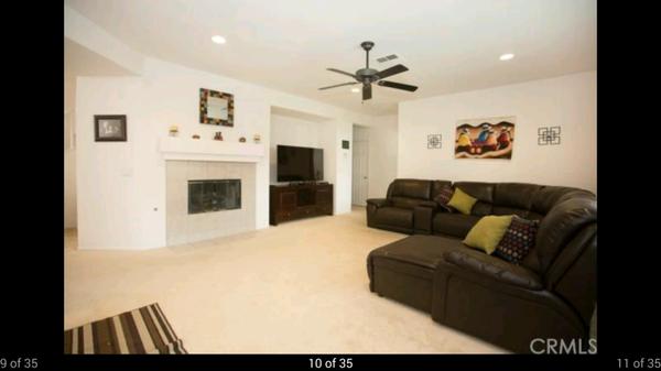 My second living room with a fire place.