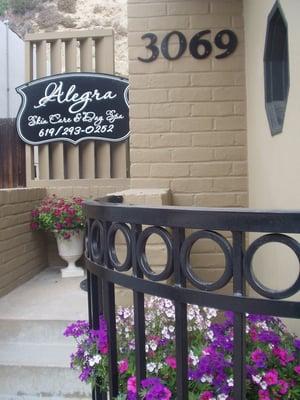Alegra Day Spa's entrance