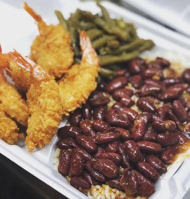 Coconut Shrimp Rice, Abuela's Red Beans and String Beans- large size