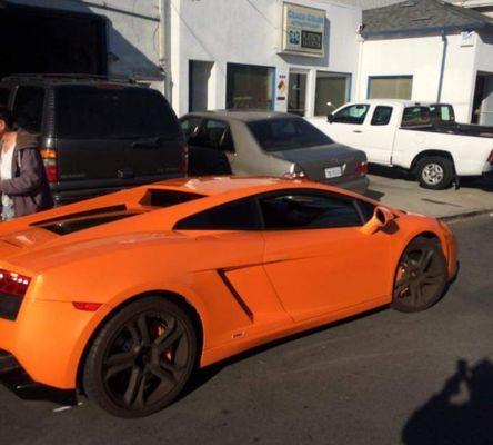 He works on high end cars and regular family cars