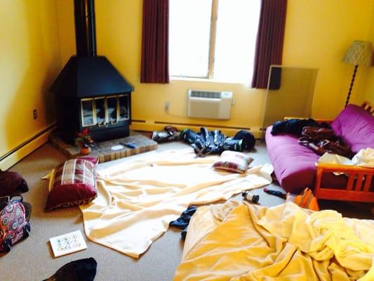 A little messy after a fun ski weekend