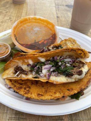 Birria taco plate