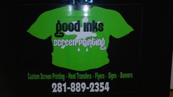 Good Inks Screen Printing